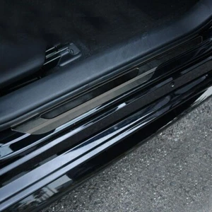 Black Inside Door Sill Scuff Plate Cover For Toyota Corolla 2019-2023 - Picture 1 of 6