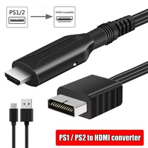 PS2 a HDMI PS2/PS1 a HDMI PS2 A HDMI-compatibale Cavo Convertitore Audio Video - Foto 1 di 12