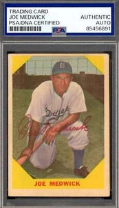 Joe Medwick PSA DNA Signed 1960 Fleer Autograph - Picture 1 of 1