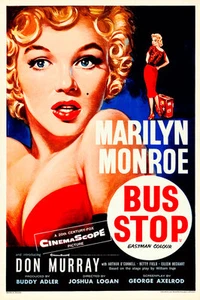 Marilyn Monroe Bus Stop Movie Poster A1 High Quality Canvas Art Print - Picture 1 of 1
