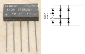 NOS - Three (3) Phase Bridge Rectifier, NSN: 5961-01-096-1397, 925203-2B - Picture 1 of 3