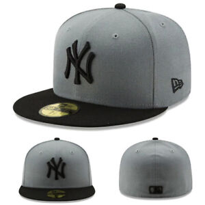 New Era New York Yankees Black Grey Kids 5950 Fitted Hat Youth Child MLB League
