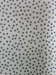 New 32"x 43" 100% Cotton, My Lane by Quilting Treasures, Green & Blue Dots - Picture 1 of 3