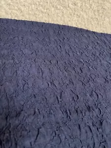 Fabric Lot 3 Yds 24 Ins 56 W Navy Blue Crinkle Apparel Stretch Knit Fabulous - Picture 1 of 8