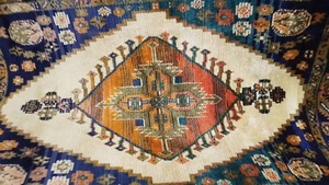Carpet. Tapis Azerbaïdjan caucasien azéri  kilim tribal - Picture 1 of 12