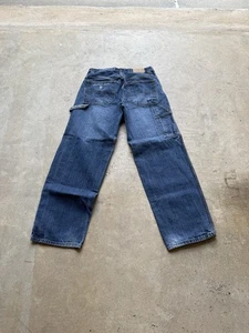 VTG U.S. POLO ASSN Jeans Men 32X32 Blue Stretch Denim Carpenter Baggy Skater Y2K - Picture 1 of 11