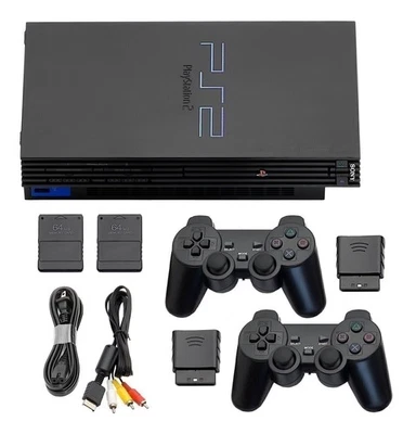 Guaranteed PlayStation 2 PS2 Game Console + Wireless Controllers + US Seller - Image 1 of 3