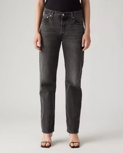 Levis "501 90s" Straight Jeans Womens 32x29 Stitch School Black Levi's Premium - Picture 1 of 20
