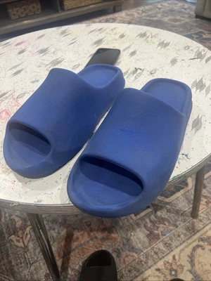 Мужские синие горки Yeezy размер 14 - Изображение 1 из 4