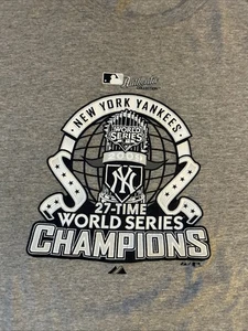 Maglietta New York Yankees Majestic Uomo Campioni del Mondo 2009 Taglia 2XL - Foto 1 di 10