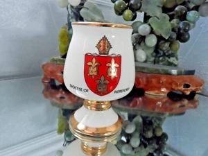 Diocese of Hereford goblet, gold-coloured inner, Prinknash Pottery, 1976 - Picture 1 of 6