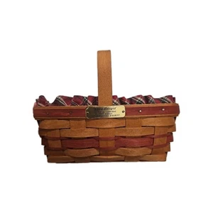 Longaberger Cesto Pan di Zenzero Collezione Natale 1990 Firmato - Foto 1 di 8