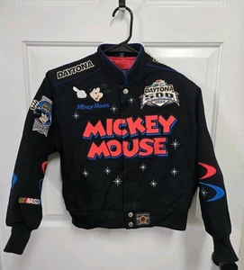 NASCAR Jeff Hamilton 2004 Mickey Mouse Daytona 500 Vintage Jacket Child Large - Picture 1 of 6
