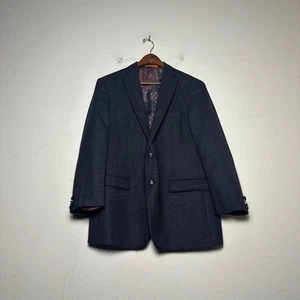 Tallia Paisley rot Grafikfutter Blazer Mantel Jacke Herren 44R Prep grau formell - Bild 1 von 16