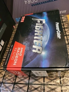 AMD Powercolor RX 6700 Fighter gaming graphics card Pc computer gfx card 10GB - Picture 1 of 22