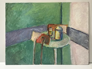 MID CENTURY GEMÄLDE MODERNIST MODERNISMUS VINTAGE STILLLEBEN EXPRESSIONIST LENK - Bild 1 von 16