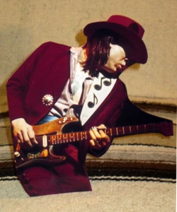 Stevie Ray Vaughan Guitarist Rock Star Tabletop Display Standee 9 1/2" Tall - Picture 1 of 2