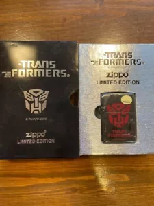 ZIPPO Transformers Limited Edition Cybertron Destron Mark 2003 Black Red - Picture 1 of 8