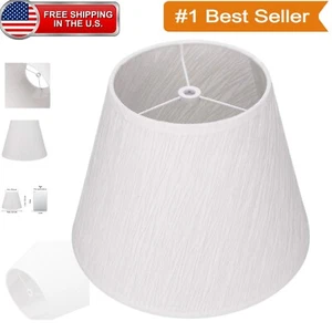 Elegant 6x10 Inch Natural Linen Barrel Shade for Spider-Fit Table & Floor Lamps - Picture 1 of 11