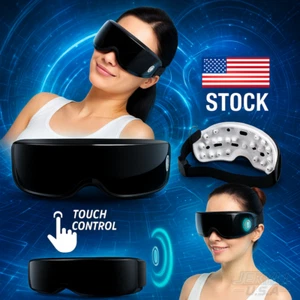 USB Electric Vibration Eye Care Massager Magnet Therapy Fatigue Relieve Glasses - Picture 1 of 12