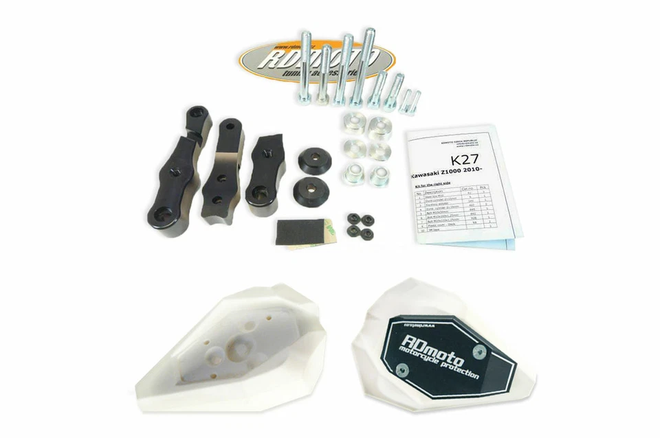 Triumph Speed Triple 1050 2011-2015 RD Moto Kit Tamponi paratelaio - SL01 Bianco Foto 1 de 1
