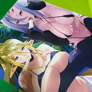 Monster Musume Tapestry B2 Centorea Cyanus & Rachnera Arachnera limited - Picture 1 of 4
