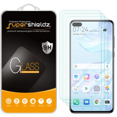 [3-Pack] Supershieldz Tempered Glass Screen Protector for Huawei P40 - Image 1 of 4