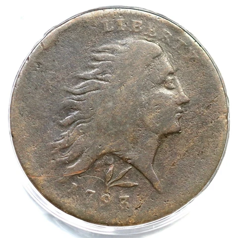 1793 S11a R4+ Wreath Large Cent Vine and Bars Edge PCGS G6 Full Date Cover