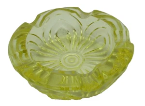 Cambridge Glass Caprice Yellow Small Vintage 3" Ashtray #214 - Picture 1 of 6