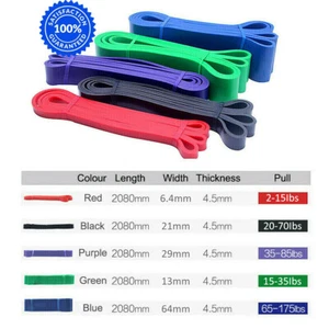 Upgrade Widerstandsbänder für Fitnessstudio Übung Pull-up Assist Fitness Stretching Band - Bild 1 von 13