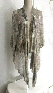 Nic & Zoe Strickjacke vorne offen Größe L lang weich leicht Damen Med Box446 - Bild 1 von 10