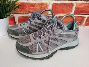 WOMENS COLUMBIA OUTDRY WATERPROOF UK 5 EU 38 GREY MINT WALKING HIKING TREK SHOES - Picture 1 of 8