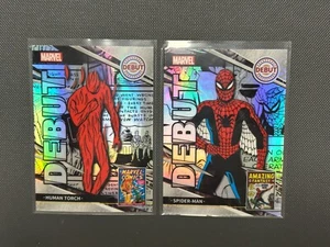 (Lots of 2) 2025 Kakawow Aura Marvel DEBUT Silver Refractor SPIDER-MAN - Picture 1 of 2