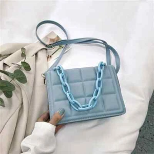 Modische Damen Umhängetasche Handtasche, Crossbody, Handtasche in hellblau NEU - Bild 1 von 7