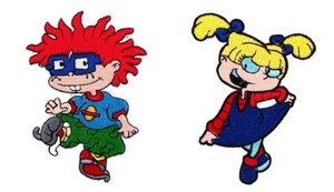 Rugrats Chuckie und Angelica Charaktere 3,75 Zoll hoch Aufbügeln Patch Set - Bild 1 von 1