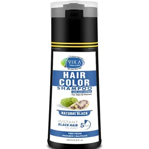 VHCA AURVEDIC Hair Color Shampoo For Men Women Boys Girls 200ML - Picture 1 of 8