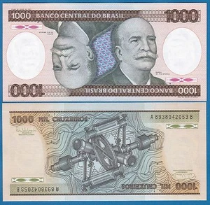 Brazil 1000 Cruzeiros P 201 c ND (1985) UNC P-201c Brasil - Picture 1 of 1