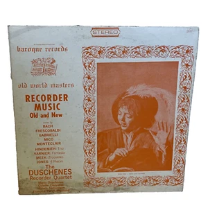 Recorder Music: Old And New (Vinyl, 1965) Baroque BC 2857 VG LP Record Album - Picture 1 of 12