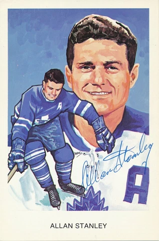 Allan Stanley Toronto Maple Leafs NHL HOF Postcard 145340 Cover