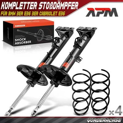 4X Ensemble Complet D'Amortisseurs Avant Pour BMW Série 3 E36 Cabriolet E36 - Photo 1/4