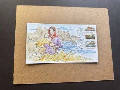 Philippines 1992 FDC(87) +Agriculture Dept 75th Anniv #2146 +Hand-Paint Cachet - Image 1 of 2