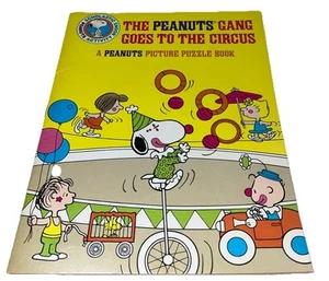 1981 THE PEANUTS GANG Goes To The Circus VG/FN 5.0 Puzzlebuch unbenutzt/Snoopy - Bild 1 von 2
