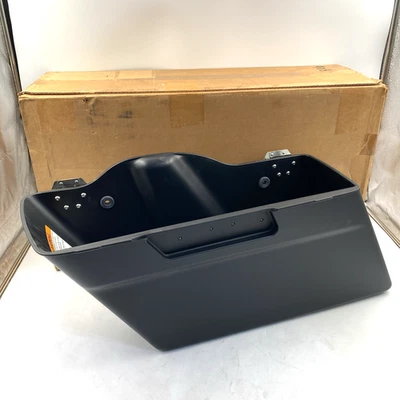 Alforja inferior inferior izquierda de mezclilla negra 93-13 Touring OEM Harley 90867-09bym Foto 1 de 4