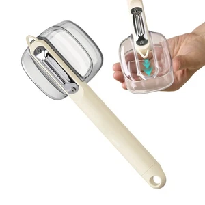 Pelador giratorio duradero con caja de almacenamiento apto para verduras y frutas - Imagen 1 de 12