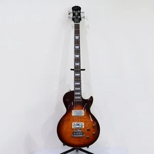 Electric Bass Guitar Epiphone Les Paul Deluxe Sunburst S/N U97122084 & Soft Case - Picture 1 of 10