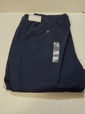 Harbor Bay HB Azul Marino Calce Suelto Plisado Cintura Relajante 3XL 32Lengh Nuevo con Etiquetas Foto 1 de 4