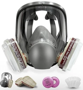 Full Face Respirator Mask w/ Filters – Painting, Welding, Dust - Bild 1 von 7
