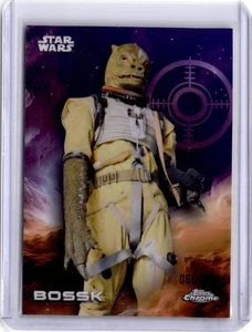 2025 Topps Chrome Star Wars #108 Bossk Purple Pulsar - Picture 1 of 2