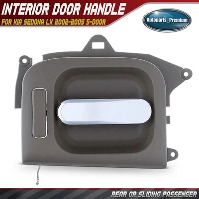 Manija de puerta interior trasera o corredera del pasajero derecho para Kia Sedona 2002-2005 Foto 1 de 4