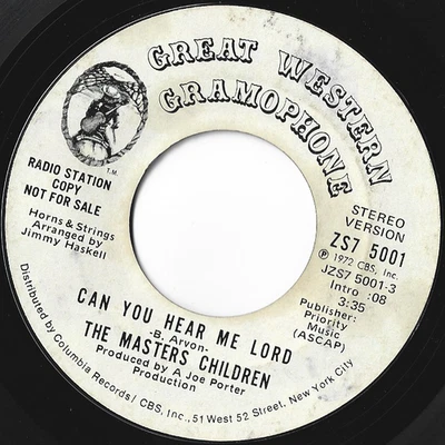 Masters Children on Great Western Gramophone 5001-DJ-Can You Hear Me Lord- HEAR — 第 1/2 张图片